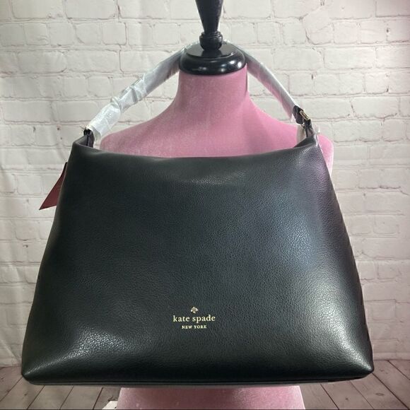 KATE SPADE greene street kaia (black) Leather shoulder Crossbody bag NWT - Picture 1 of 14